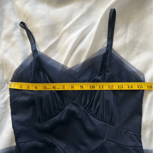 Vanity Fair Vintage 50’s Style Navy Nylon Lingerie Slip Dress size 36 - Picture 5 of 16